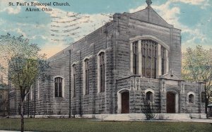AKRON Ohio PU-1917 St. Pauls Episcopal Church