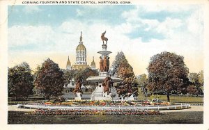 Corning Fountain And The Capitol  Hartford CT 