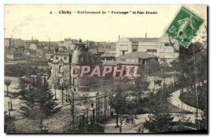 Old Postcard Clichy Establishment of Spring Park and Denain