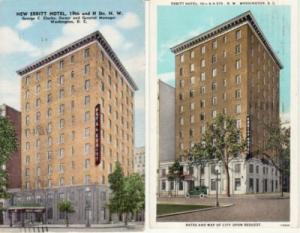 DC   WASHINGTON   EBBITT HOTEL   2 postcards