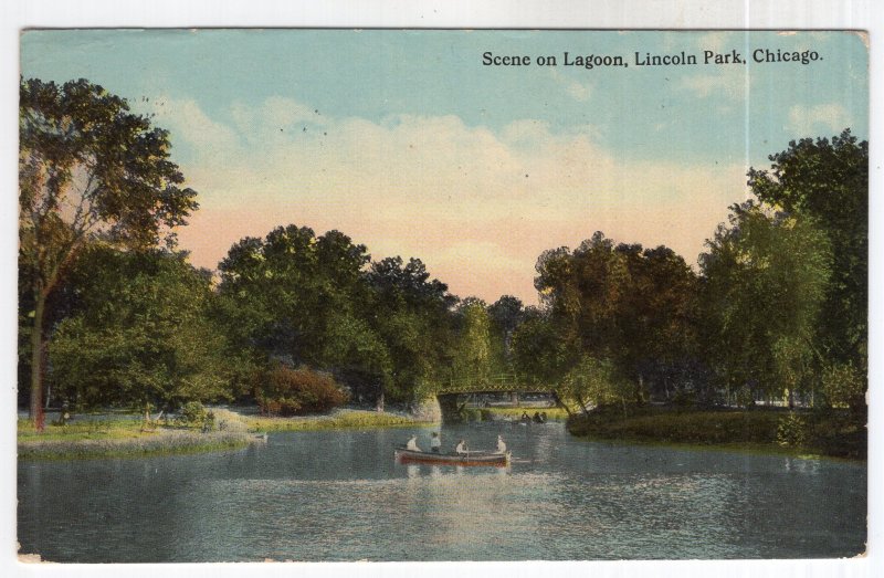Chicago, Scene on Lagoon, Lincoln Park