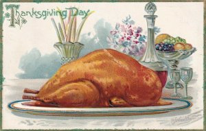 THANKSGIVING, PU-1908; Turkey Dinner, TUCK #123