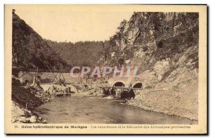 Postcard Old Electricity hydroelectric plant of Mareges The cofferdams and ou...