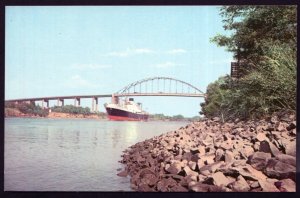 Delaware St. Georges or the High Level Bridge at ST. GEORGES ship - Chrome