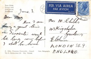 C083 Italy Pompei Foro Civile RPPC vintage postcard