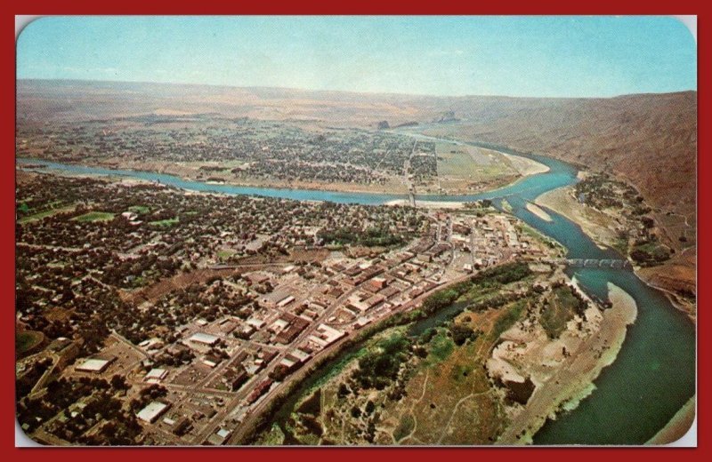 Idaho, Lewiston - Aerial Of Main Business Section - [ID-020]