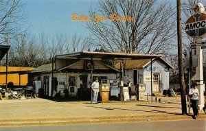 BILLY'S GAS STATION Plains, Georgia Amoco Roadside ca 1970s Vintage Postcard