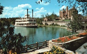 Vintage Postcard Cruising The Rivers Of America Majestic Admiral Joe Fowler
