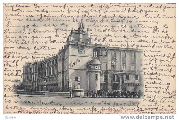 Chateau Facade d'Entree, Saint-Germain-en-Laye (Rhône), France, PU-1901