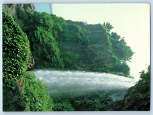 Cheju Island South Korea Postcard Chonbang Waterfall c1950's Unposted