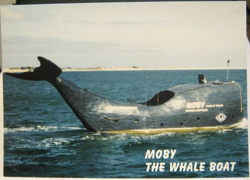 Postcard Transport Moby the Whale Boat - unposted