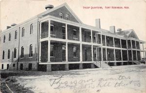 C66/ Fort Robinson Nebraska Ne Postcard 1911 Troop Quarters Barracks