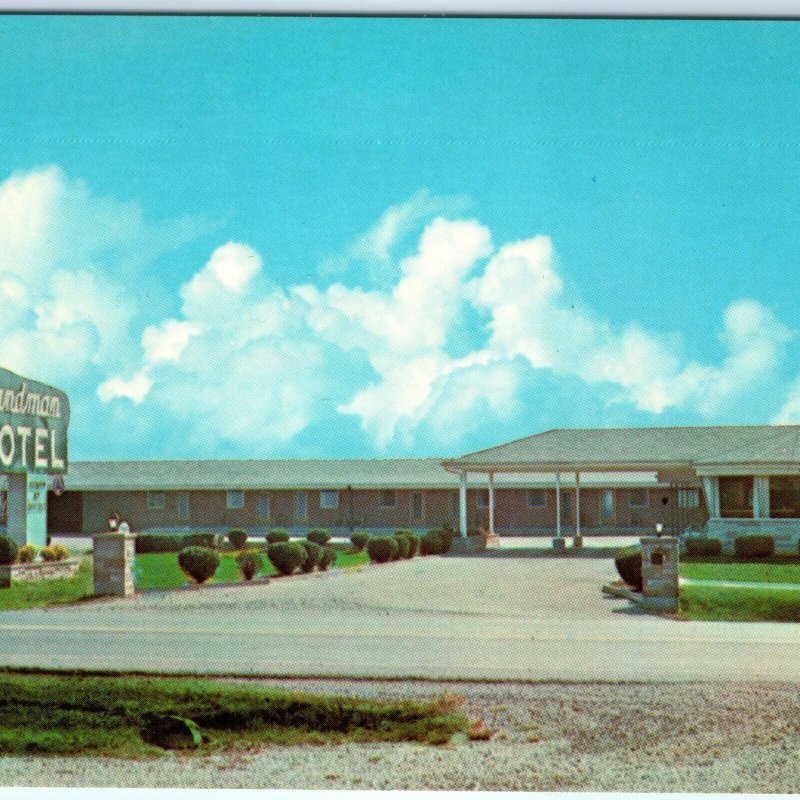 c1950s West Manchester, OH Sandman Motel Chrome Photo PC Lewisburg Skinner A152