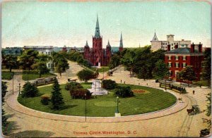 Washington DC Trolleys On Thomas Circle