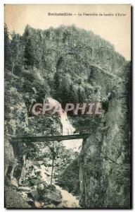 Old Postcard Rochetaillee The abyss of Footbridge & # 39Enfer