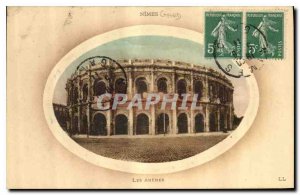 Old Postcard Nimes Gard Les Arenes