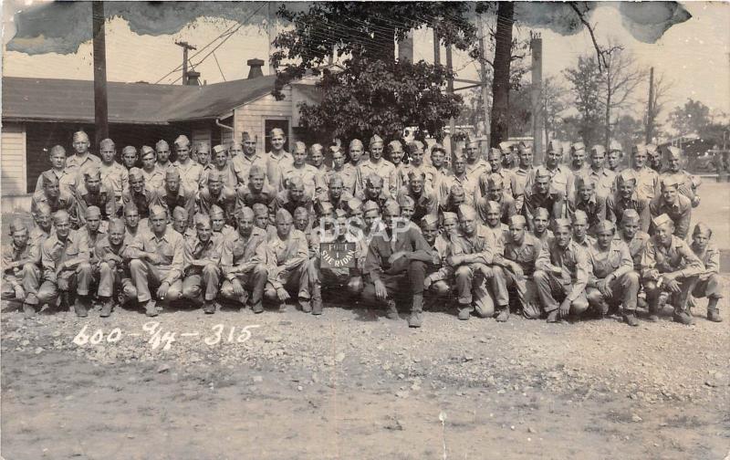 C38/ Fort Sheridan Illinois Il Real Photo RPPC Postcard 1946 Military Troops