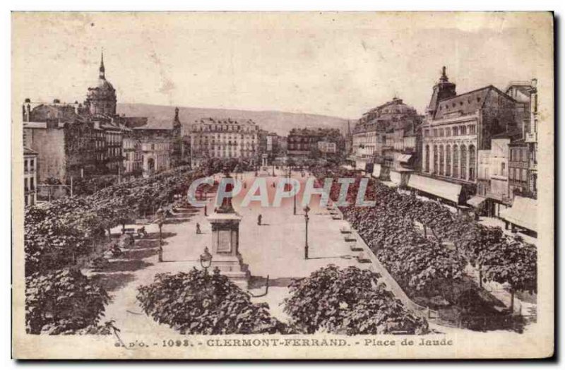 Clermont Ferrand Old Postcard Place de Jaude