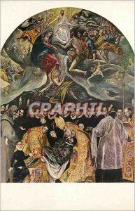 Modern Postcard del Greco entierro Count of Orgaz