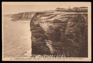 VIERVILLE-sur-MER (Calvados) - La pointe de la percee vue du haut de la Falaise