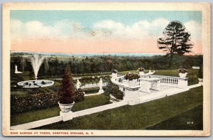 Saratoga Springs New York c1915 Postcard Rose Garden at Yaddo