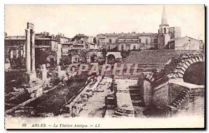 Old Postcard Arles Theater Antique