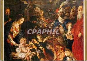 Postcard Modern Prado Rubens 1638 1577 1640 The Adoration of the Magi Detail
