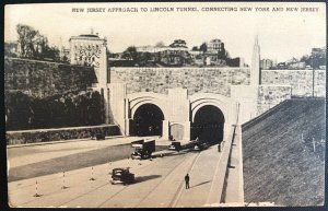 Vintage Postcard 1950's New Approach to the Lincoln Tunnel, NY-NJ