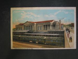 Omaha NE Train Station c1910 Postcard