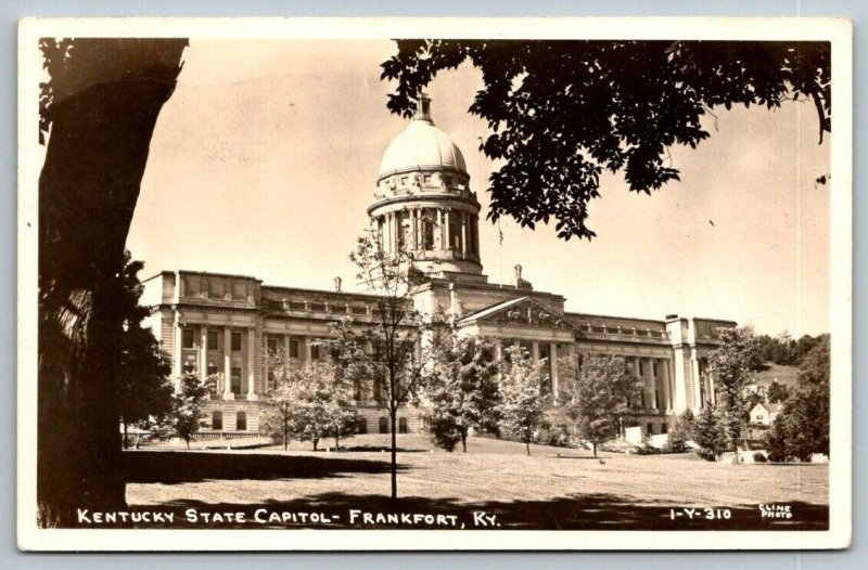 RPPC  Kentucky State Capitol  Frankfort    Real Photo   Postcard  1948