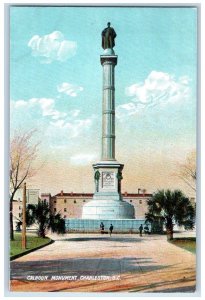 c1905's Calhoun Monument Scene Charleston South Carolina SC Unposted Postcard