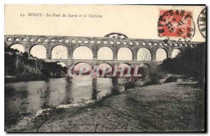 Postcard Old Nimes Pont du Gard and the Gardon