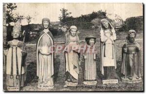 Old Postcard healing saints of Notre Dame du Haut Pres Moncontour