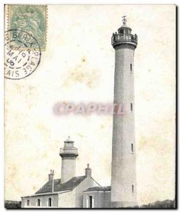 Old Postcard Lighthouse Beach Berck