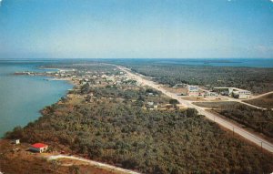 Key Largo Florida Aerial View Overseas Highway Vintage Postcard AA84061