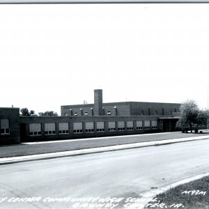 c1950s Grundy Center, IA RPPC Community High School Modern Real Photo PC A110