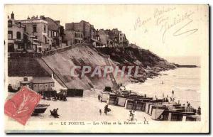 Old Postcard Le Portel Villas and Cliff