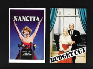 AZ6Z Ron. & Nancy Reagan 2 Pcs. Budget Cut- Nancita Don't Cry For Me California