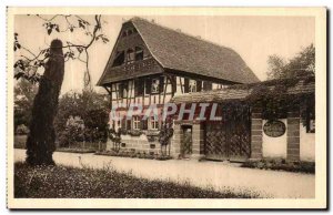 Old Postcard Nancy Parc Sainte Marie House Alsatian