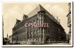 Postcard Old Ghent City Hall