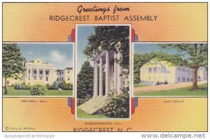 Greetings From Ridgecrest Baptist Assembly Ridgecrest North Carolina 1953
