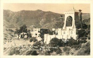 Postcard RPPC California Santa Catalina Zane Grey Home Reyes 23-3605