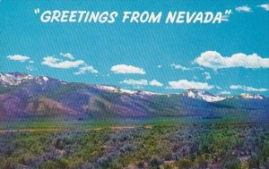 Nevada Greetings From Nevada Ruby Mountain And The Purple Sage