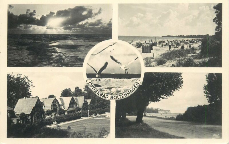 Postcard Germany Ostseebad Boltenhagen multi view sea side North view