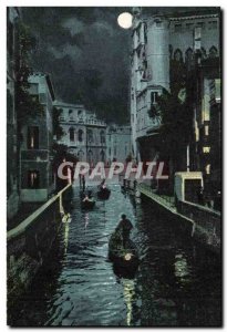 Italy Venezia Old Postcard Rio Contarini