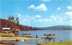Fourth Lake Adirondack Mountains NY Sea Planes Postcard