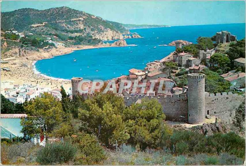 Postcard Modern Tossa de Mar Costa Brava Vue Generale of the Vila Vella and t...