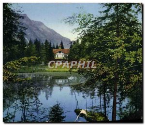 Old Postcard Blue Lake