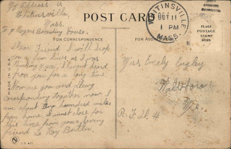 Pretty Woman Comic Gambling Poker Bluffing c1910s Postcard