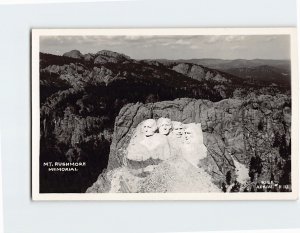 Postcard Mt. Rushmore Memorial Black Hills South Dakota USA